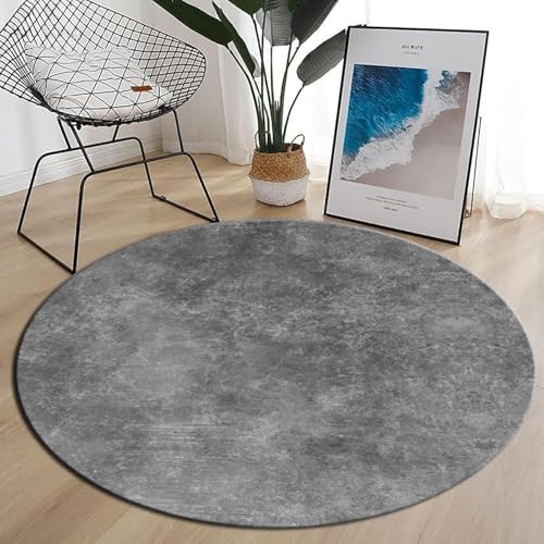 Ldiuttu Teppich Wohnzimmer Rund ø 80 Teppiche Waschbar Rutschfester Weich Kurzflor Fußmatte für Schlafzimmer Esszimmer Küche Moderne abstrakte Tinte grau Ldiuttu Teppich Wohnzimmer Rund ø 80 Teppiche Waschbar Rutschfester Weich Kurzflor Fußmatte für Schlafzimmer Esszimmer Küche Moderne abstrakte Tinte grau von Ldiuttu