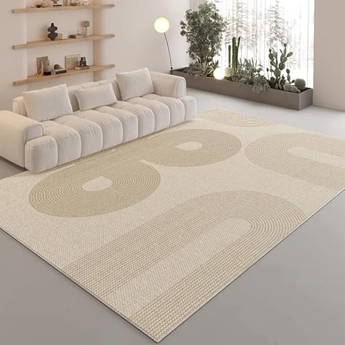 Ldiuttu Teppich für Wohnzimmer 110 x 190 cm Weich Waschbar Rutschfester Kurzflor Teppich für Schlafzimmer Küchen Läufer Flur Moderne geometrische Linien beige Ldiuttu Teppich für Wohnzimmer 110 x 190 cm Weich Waschbar Rutschfester Kurzflor Teppich für Schlafzimmer Küchen Läufer Flur Moderne geometrische Linien beige von Ldiuttu