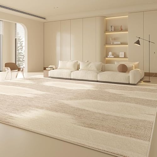Ldiuttu Teppich für Wohnzimmer 110 x 190 cm Weich Waschbar Rutschfester Kurzflor Teppich für Schlafzimmer Küchen Läufer Flur Modernes abstraktes Beigebraun Ldiuttu Teppich für Wohnzimmer 110 x 190 cm Weich Waschbar Rutschfester Kurzflor Teppich für Schlafzimmer Küchen Läufer Flur Modernes abstraktes Beigebraun von Ldiuttu