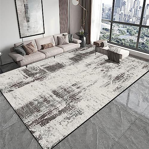 Ldiuttu Teppich für Wohnzimmer 70 x 140 cm Teppiche Eingangs Waschbar rutschfest Teppich Rechteckiger für Esszimmer Schlafzimmer Moderne abstrakte Tinte grau Ldiuttu Teppich für Wohnzimmer 70 x 140 cm Teppiche Eingangs Waschbar rutschfest Teppich Rechteckiger für Esszimmer Schlafzimmer Moderne abstrakte Tinte grau von Ldiuttu