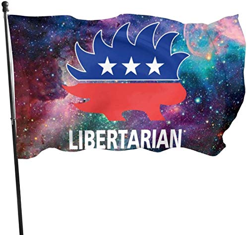Hofflagge, Banner, libertäre Stachelschwein-Flagge: 90 x 150 cm, robust, die stärkste, langlebigste Flagge, Nationalflagge, Outdoor-Flagge Hofflagge, Banner, libertäre Stachelschwein-Flagge: 90 x 150 cm, robust, die stärkste, langlebigste Flagge, Nationalflagge, Outdoor-Flagge von Ldsgdfst