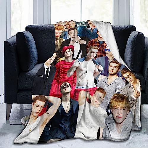 Ldsgdfst Cameron Monaghan Decke aus weichem und bequemem Wollfleece, Überwurfdecken für Sofa, Büro, Auto, Camping, Yoga, Reisen, Heimdekoration, gemütliche Plüsch-Stranddecke, Geschenk, 203,2 x 152,4 von Ldsgdfst