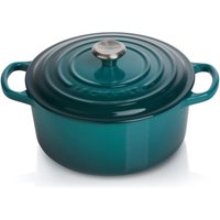 Le Creuset Signature Bräter rund 24 cm, deep teal von Le Creuset