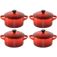 4x1 Le Creuset Mini Braeterset m.Deckel 10x5cm kirschrot 4x1 Le Creuset Mini Braeterset m.Deckel 10x5cm kirschrot von Le Creuset