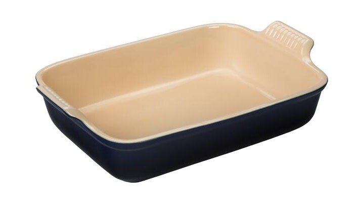 Auflaufform rechteckig 24x32cm schwarz glänzend von Le Creuset