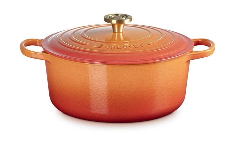 Bräter mit Deckel 20 cm Signature Limited Edition Flamme Dorée von Le Creuset