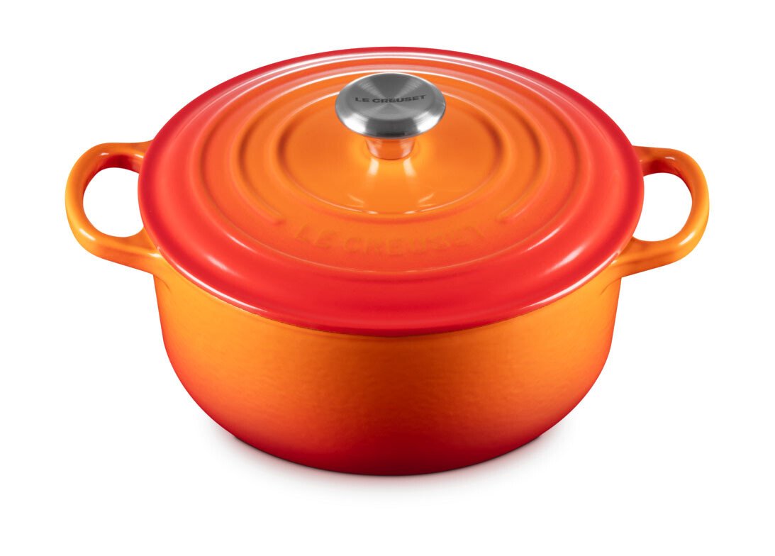 Le Creuset Bräter m.D. rund 20 cm Guss Signature ofenrot von Le Creuset