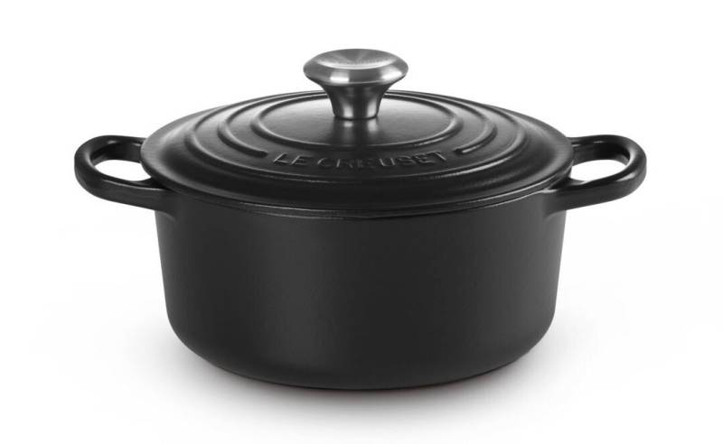 Bräter mit Deckl 18 cm Signature Schwarz von Le Creuset