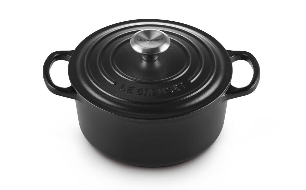 Le Creuset Bräter m.D. rund 24 cm Guss Signature schwarz von Le Creuset