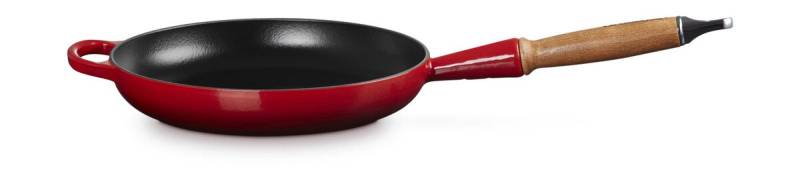 Bratpfanne 24cm m. Holzgriff kirschrot Guss von Le Creuset