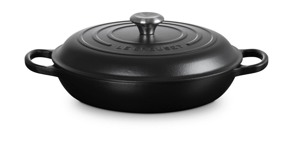Gourmet-Profitopf mit Deckel 30 cm Signature schwarz von Le Creuset