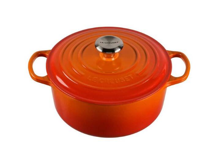 LE CREUSET Auflaufform Signature Bräter rund 24 cm ofenrot LE CREUSET Auflaufform Signature Bräter rund 24 cm ofenrot von Le-Creuset
