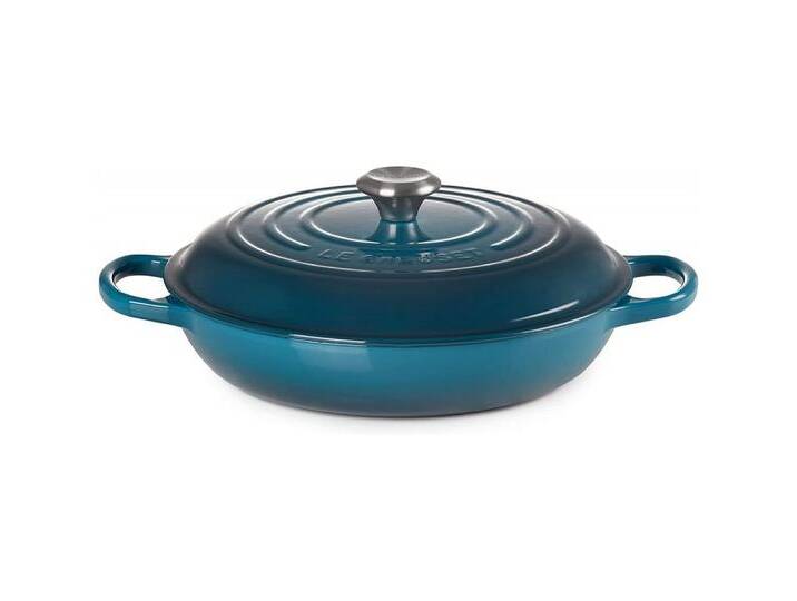 LE CREUSET Bräter Gusseisen Bräter - Gourmet-Profitopf - deep teal, blau LE CREUSET Bräter Gusseisen Bräter - Gourmet-Profitopf - deep teal, blau von Le-Creuset