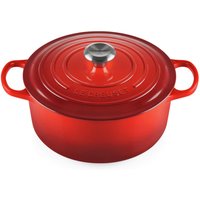 LE CREUSET Bräter 26 cm Kirschrot SIGNATURE, Eisen von Le Creuset