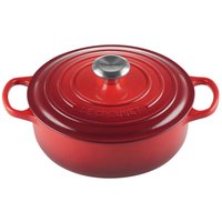 LE CREUSET Gourmet Bräter Kirschrot SIGNATURE, Eisen von Le Creuset