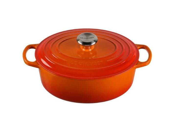 LE CREUSET Kochtopf Signature Bräter oval 27 cm ofenrot LE CREUSET Kochtopf Signature Bräter oval 27 cm ofenrot von Le-Creuset