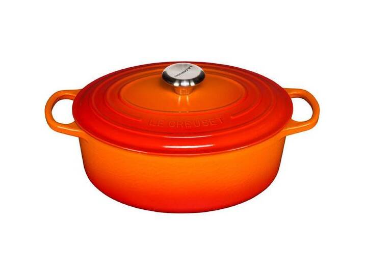 LE CREUSET Kochtopf Signature Bräter oval 29 cm ofenrot von Le-Creuset