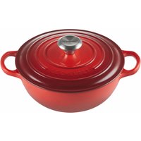 LE CREUSET La Marmite 24 cm Kirschrot SIGNATURE, Gusseisen von Le Creuset