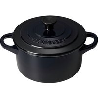 LE CREUSET Mini Cocotte Schwarz glänzend, Steinzeug von Le Creuset