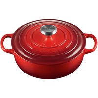 LE CREUSET Sauteuse Kirschrot SIGNATURE, Eisen von Le Creuset