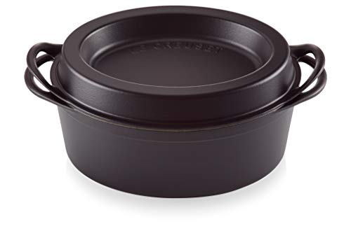 Le Creuset Gusseisen-Bräter Doufeu, Oval, Ø 32 cm, Für alle Herdarten und Induktion geeignet, Schwarz, 25084320000460 Le Creuset Gusseisen-Bräter Doufeu, Oval, Ø 32 cm, Für alle Herdarten und Induktion geeignet, Schwarz, 25084320000460 von LE CREUSET