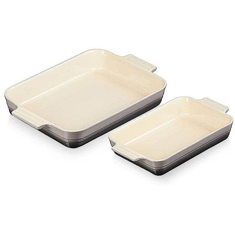 Le Creuset 2er-Set Auflaufform rechteckig Klassik 25/32 cm Flint Le Creuset 2er-Set Auflaufform rechteckig Klassik 25/32 cm Flint von Le Creuset