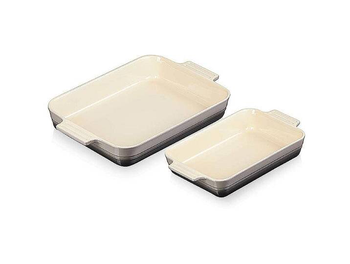 Le Creuset 2er-Set Auflaufform rechteckig Klassik 25/32 cm Flint Le Creuset 2er-Set Auflaufform rechteckig Klassik 25/32 cm Flint von Le-Creuset