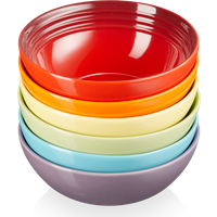 Le Creuset 6ER SET MÜSLISCHALE REGENBOGEN von Le Creuset