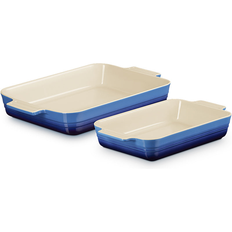 Le Creuset Auflaufform Klassik rechteckig 2er-Set 25/32 cm Azure Le Creuset Auflaufform Klassik rechteckig 2er-Set 25/32 cm Azure von Le Creuset