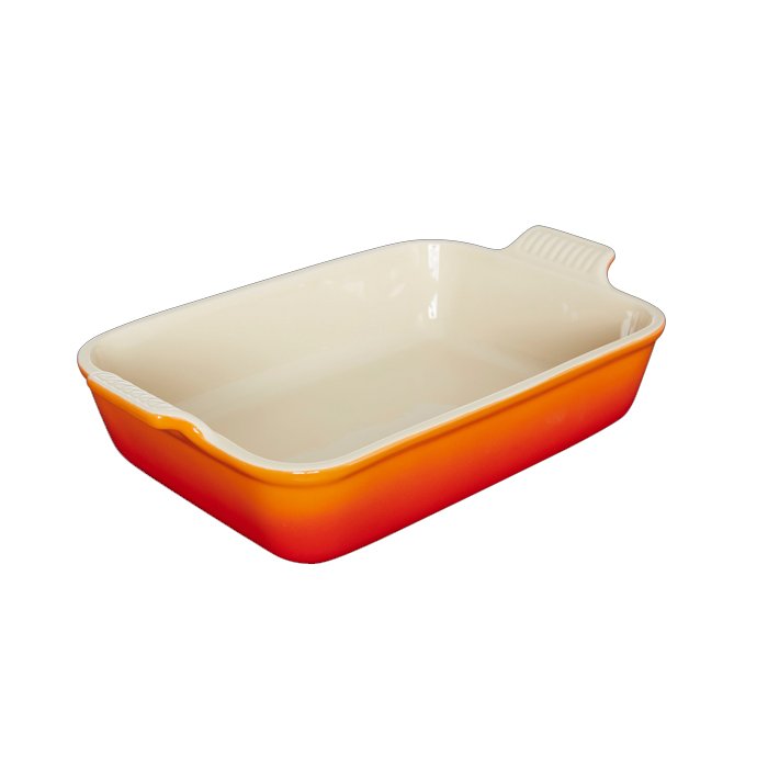 Le Creuset Auflaufform Ø ca. 26cm Ofenrot von Le Creuset