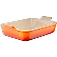 Le Creuset Auflaufform Tradition rechteckig 26 cm Ofenrot von Le Creuset