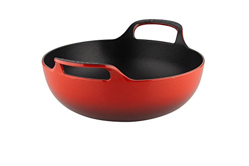 Le Creuset Balti Dish aus Gusseisen, 24 cm, 2,7 Liter, Kirschrot, 20142240600460 von LE CREUSET