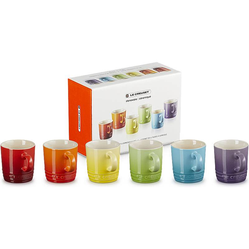Le Creuset Becher 100 ml 6er Set Regenbogen Le Creuset Becher 100 ml 6er Set Regenbogen von Le Creuset