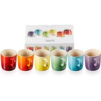 Le Creuset Becher 350 ml 6er-Set Regenbogen Le Creuset Becher 350 ml 6er-Set Regenbogen von Le Creuset