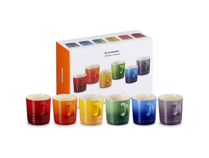 Le Creuset Becher 350ml 6er Set Regenbogen Le Creuset Becher 350ml 6er Set Regenbogen von Le-Creuset