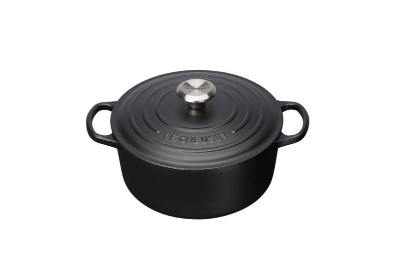Le Creuset Bräter Ø ca. 20cm Schwarz Rund von Le Creuset