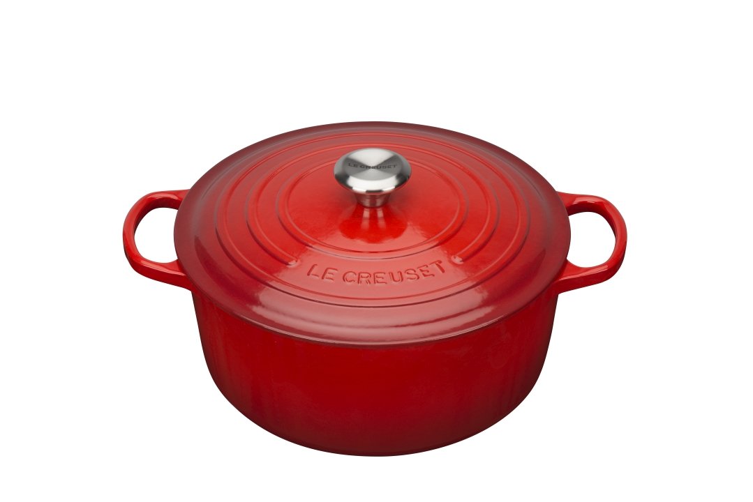 Le Creuset Bräter Ø ca. 24cm Kirschrot Rund Le Creuset Bräter Ø ca. 24cm Kirschrot Rund von Le Creuset