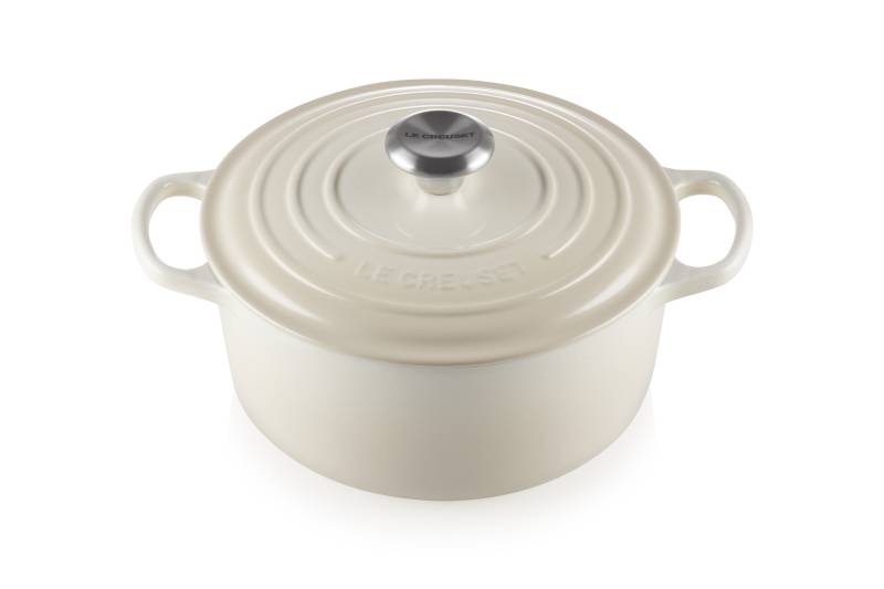 Le Creuset Bräter Ø ca. 24cm Meringue Rund von Le Creuset