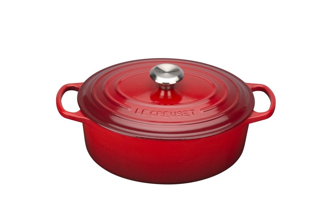 Le Creuset Bräter Ø ca. 29cm Kirschrot Oval von Le Creuset
