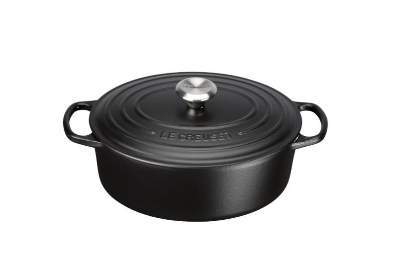 Le Creuset Bräter Ø ca. 29cm Schwarz Oval von Le Creuset