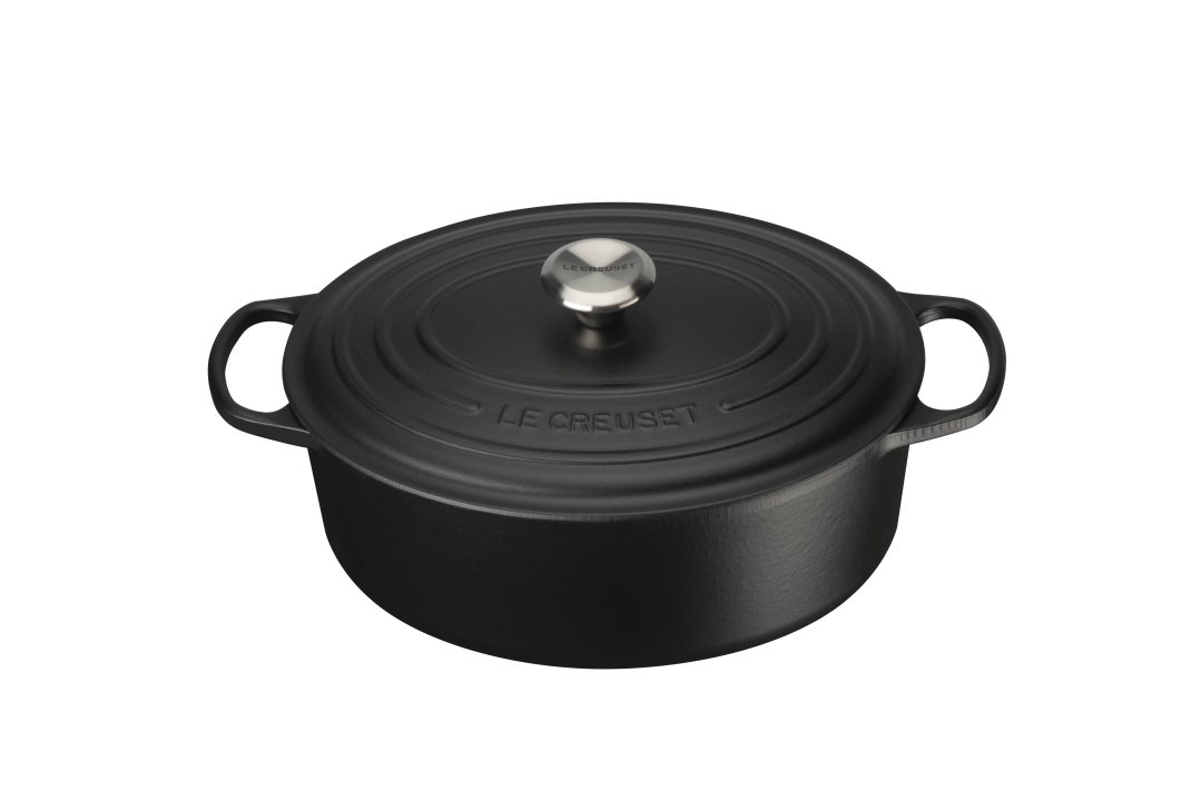 Le Creuset Bräter Ø ca. 31cm Schwarz Oval von Le Creuset