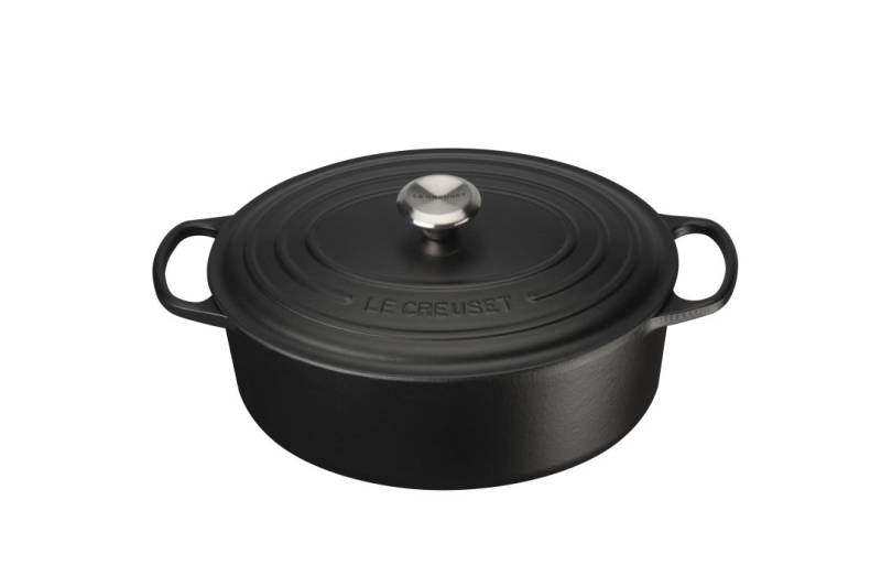 Le Creuset Bräter Ø ca. 31cm Schwarz Oval von Le Creuset