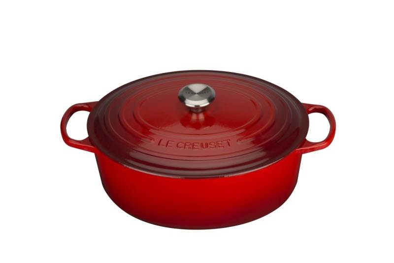 Le Creuset Bräter Ø ca. 33cm Kirschrot Oval von Le Creuset