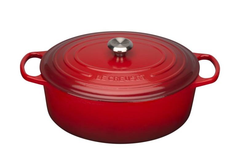 Le Creuset Bräter Ø ca. 35cm Kirschrot Oval von Le Creuset