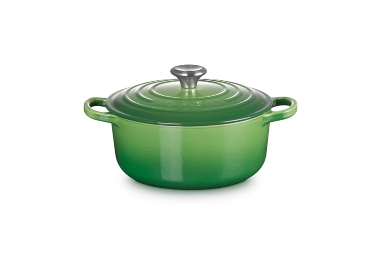 Le Creuset Bräter Sig 20cm Bamboo Green Rund von Le Creuset