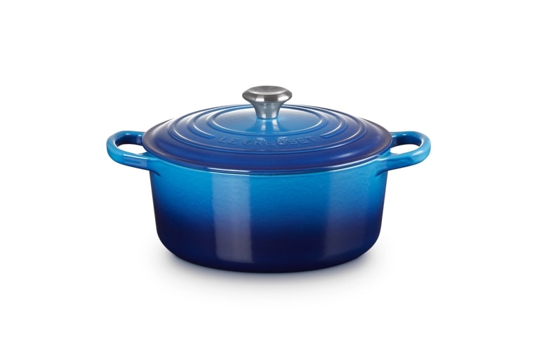 Le Creuset Bräter Sig 22cm Azure Rund von Le Creuset