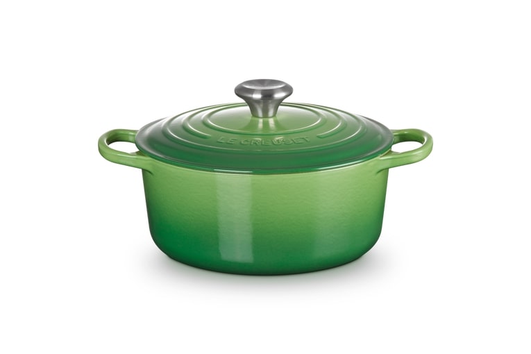 Le Creuset Bräter Sig 24cm Bamboo Green Rund von Le Creuset