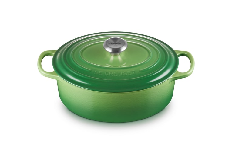 Le Creuset Bräter Sig 29cm Bamboo Green Oval von Le Creuset