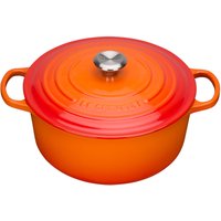 Le Creuset Bräter Signature 26 cm Ofenrot 5,3 L rund von Le Creuset