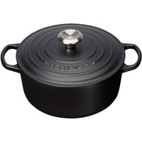 Le Creuset Bräter Signature 26 cm Schwarz 5,3 L rund von Le Creuset